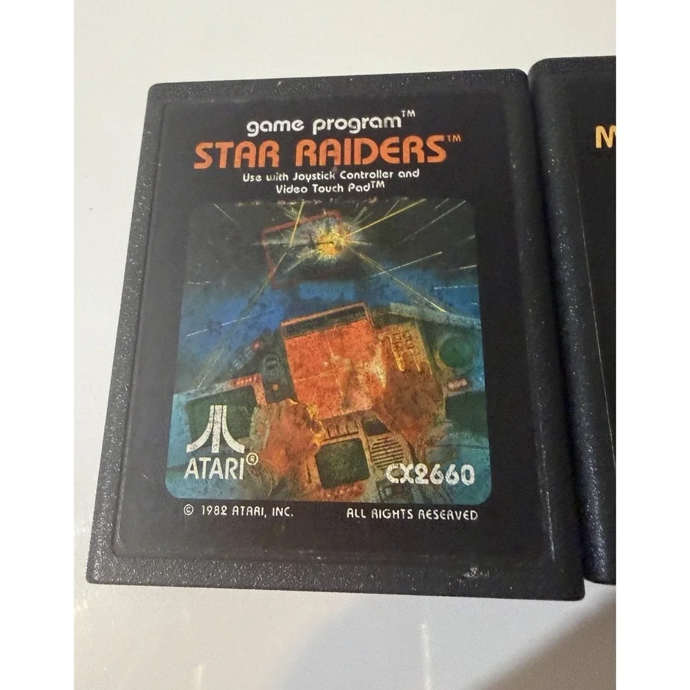 Star Raiders (Atari 2600, 1982)‎ + Missile Command CX2638 2x Game Cartridge Only